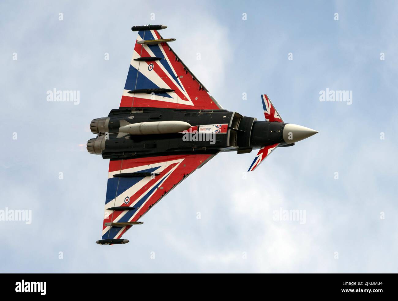 RAF Typhoon Display Team al Royal International Air Tattoo 2022 Foto Stock