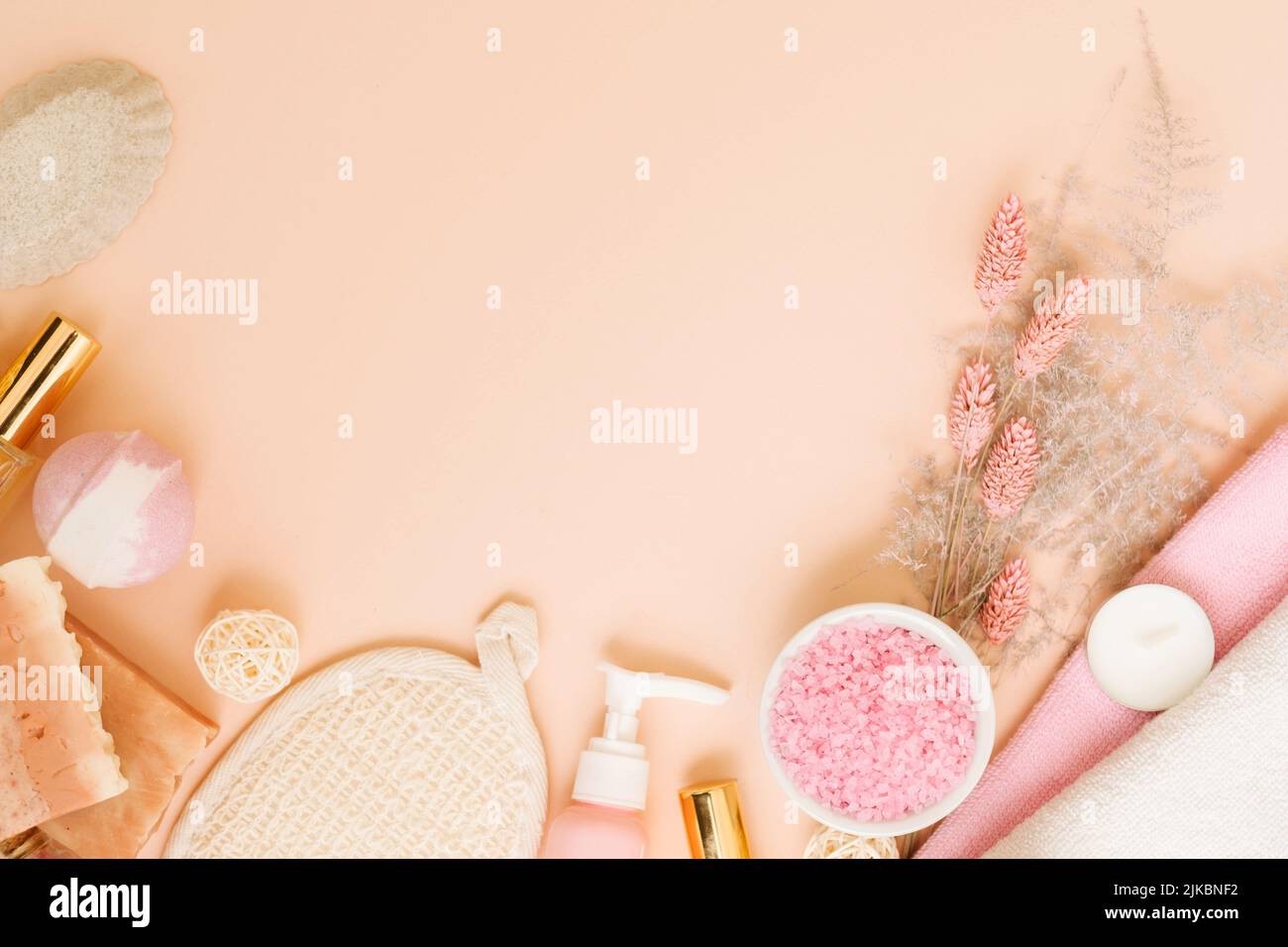 trattamenti benessere corpo coccole set bellezza salute Foto Stock