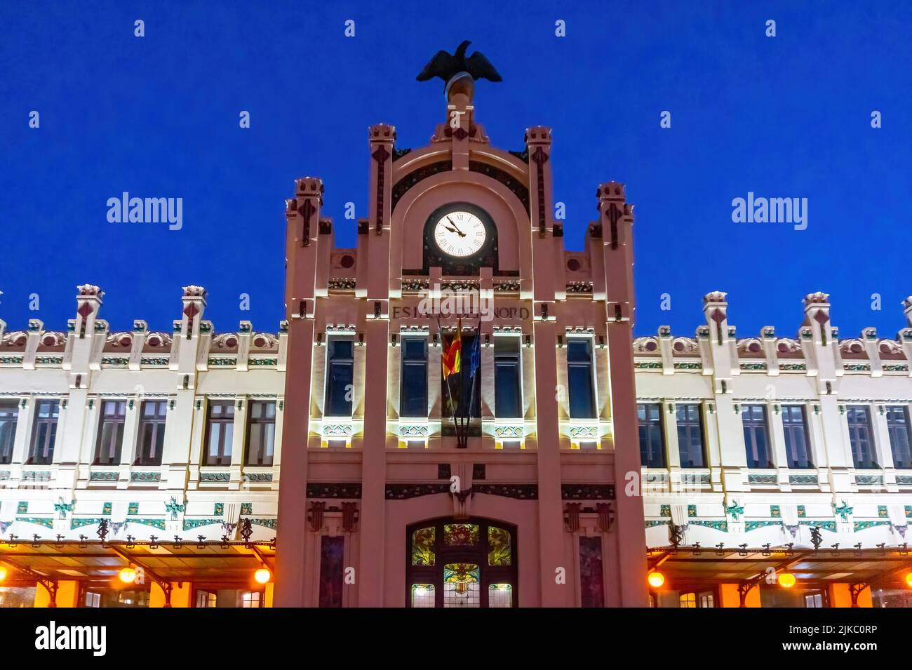 Stazione di Valencia nord, Spagna Foto Stock