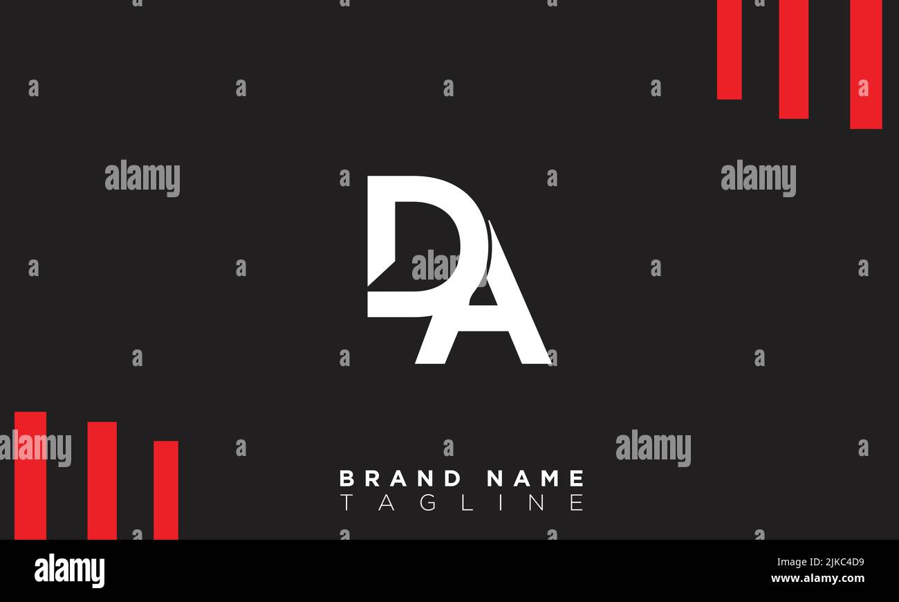 LETTERE alfabetiche DA iniziali logo monogramma Illustrazione Vettoriale