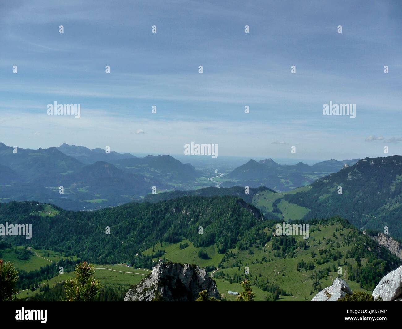 Widauersteig via ferrata, montagna di Scheffauer, Tirolo, Austria Foto Stock