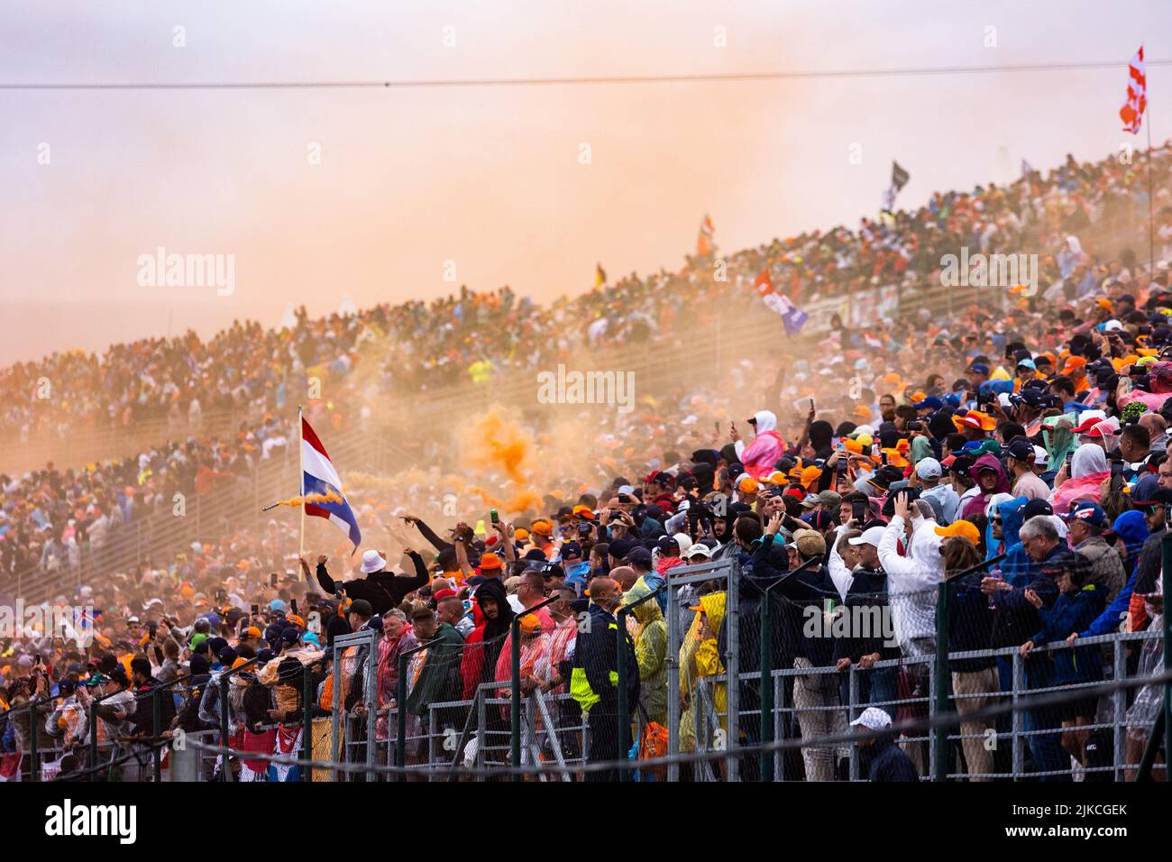 Ambiance durante la Formula 1 Aramco Magyar Nagydij 2022, Gran Premio Ungherese 2022, 12th round del Campionato Mondiale di Formula uno FIA 2022 dal 28 al 31 luglio 2022 sull'Hungaroring, a Mogyorod, Ungheria - Foto: Joao Filipe / DPPI/DPPI/LiveMedia Foto Stock