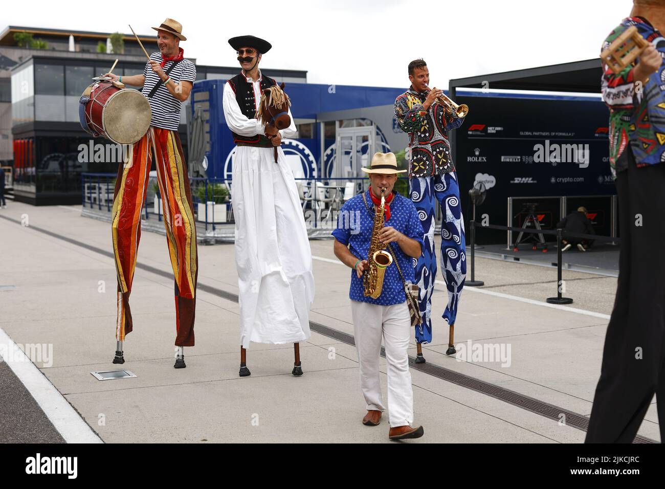 Ambiance paddock durante la Formula 1 Aramco Magyar Nagydij 2022, Gran Premio d'Ungheria 2022, 12th round del Campionato Mondiale di Formula uno FIA 2022 dal 28 al 31 luglio 2022 sull'Hungaroring, a Mogyorod, Ungheria - Foto: DPPI/DPPI/LiveMedia Foto Stock