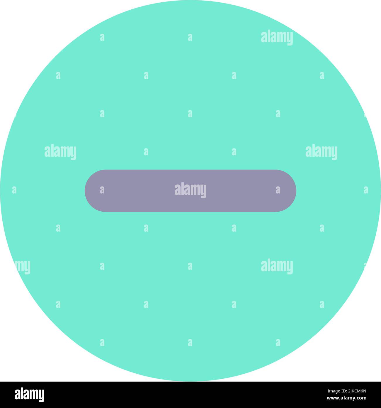 Icona dell'interfaccia utente a colori piatti del pulsante Rimuovi Illustrazione Vettoriale