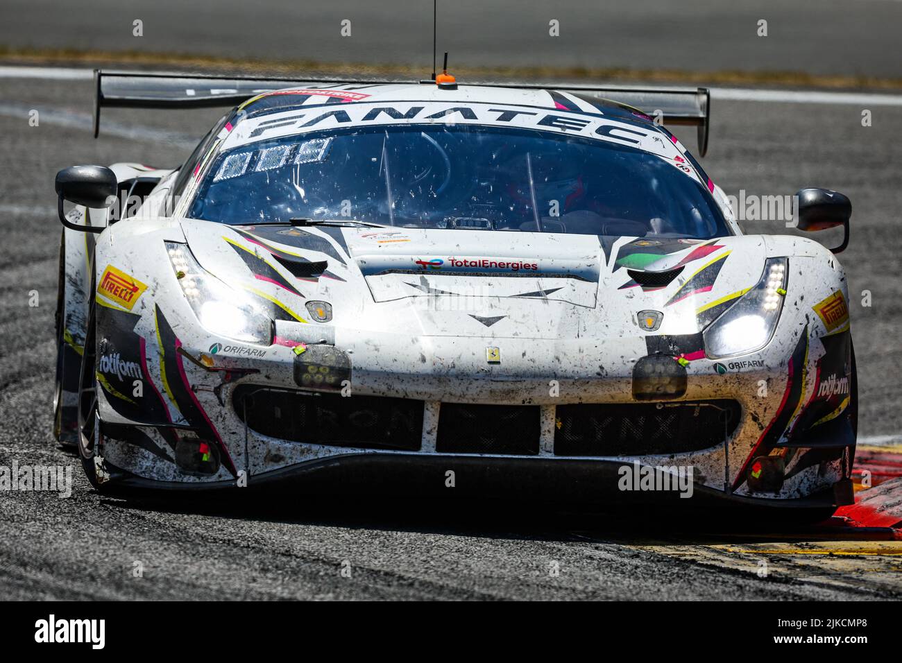 51 Iron Lynx, Ferrari 488 GT3 di Miguel MOLINA, Nicklas NIELSEN, James CALADO, in azione durante la TotalEnergies 24 ore di Spa 2022, 7th round del 2022 Fanatec GT World Challenge Europe Powered by AWS, dal 27 al 31 luglio 2021 sul circuito di Spa-Francorchamps, a Stavelot, Belgio - Foto: Florent Gooden / DPPI/DPPI/LiveMedia Foto Stock
