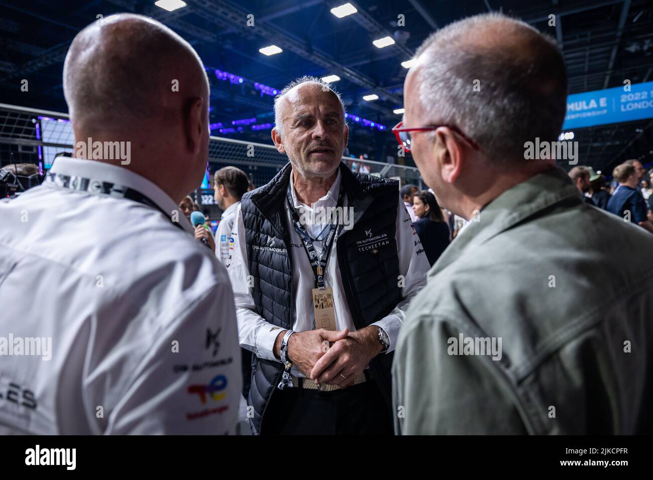 Il FINOT Jean Marc, Senio VP Stellantis Motorsport, ritratto durante l'ePrix di Londra 2022, meeting 9th del Campionato Mondiale di Formula e ABB FIA 2021-22, sull'Excel di Londra dal 30 al 31 luglio, a Londra, Regno Unito - Foto: Germain Hazard/DPPI/LiveMedia Foto Stock