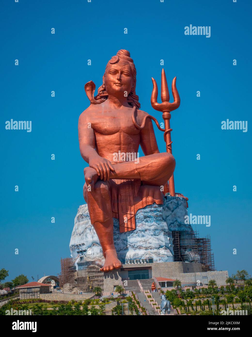 nuova statua in india, 351 ft shiva statua a nathdwara Foto Stock