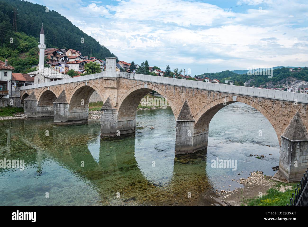 Il ponte vecchio Foto Stock