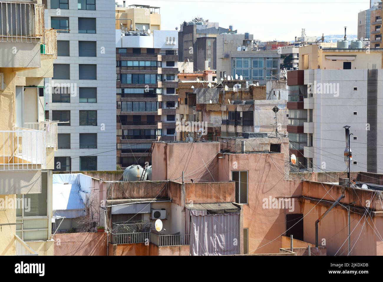 Beirut, giungla urbana Foto Stock