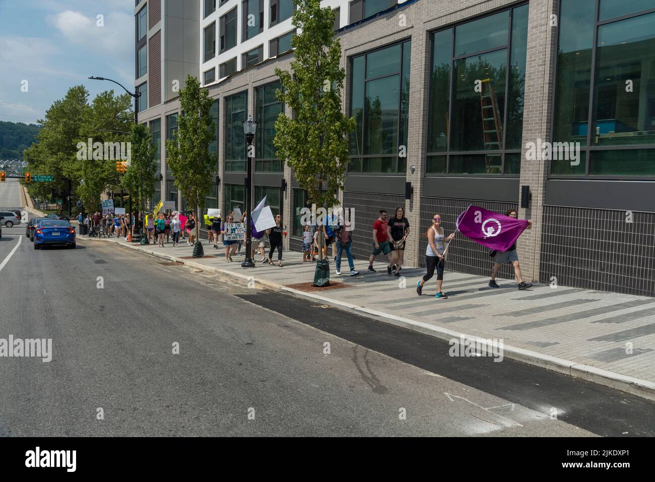 Pro Choice Women's Rights March & Rally a Philadelphia Pennsylvania USA Luglio 16 2022 Foto Stock