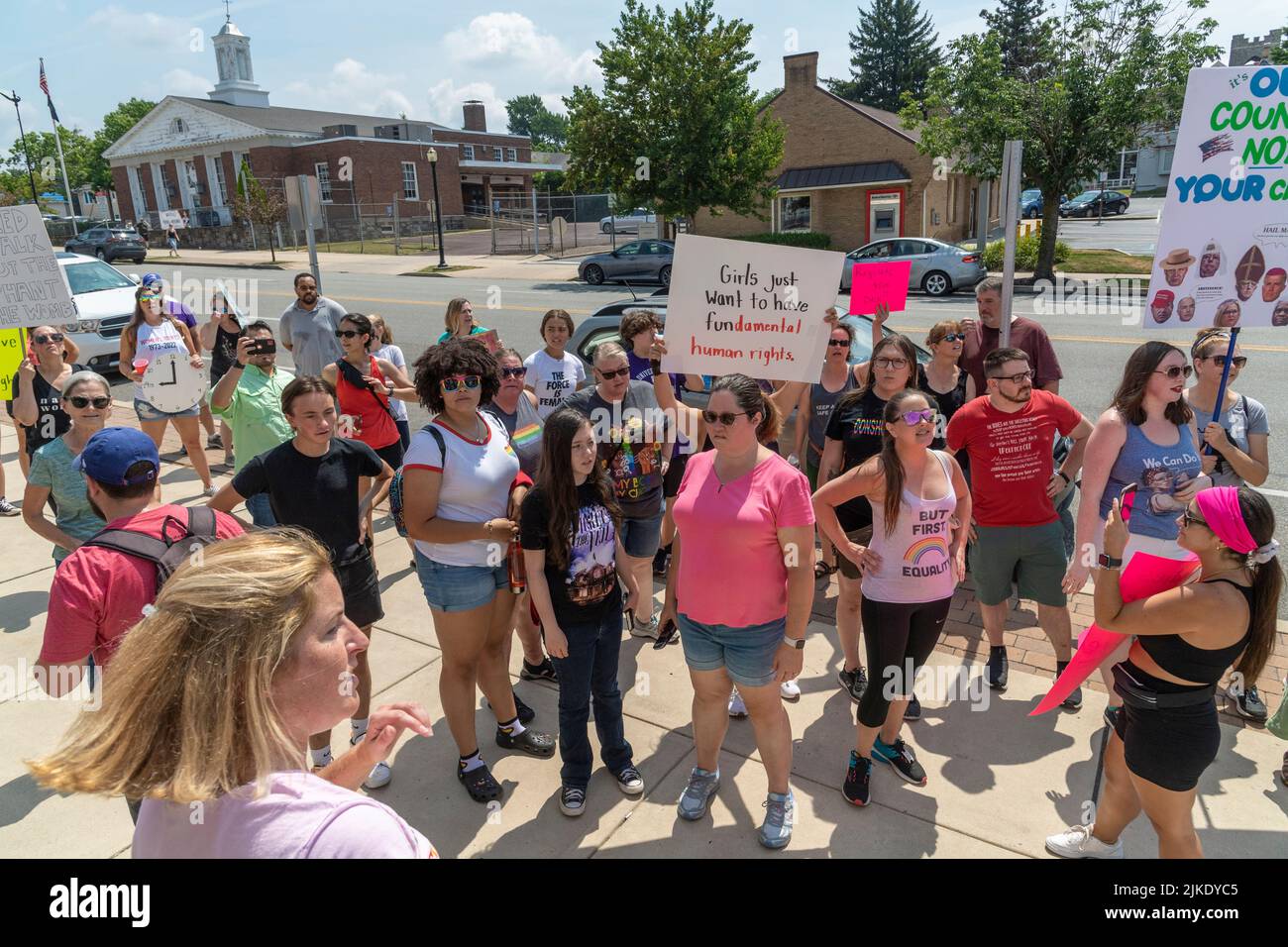 Pro Choice Women's Rights March & Rally a Philadelphia Pennsylvania USA Luglio 16 2022 Foto Stock