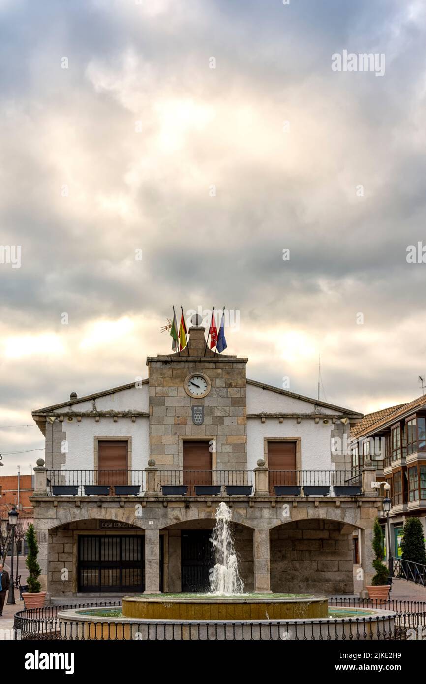 Antiguo Ayuntamiento de Galapagar, Madrid, España Foto Stock