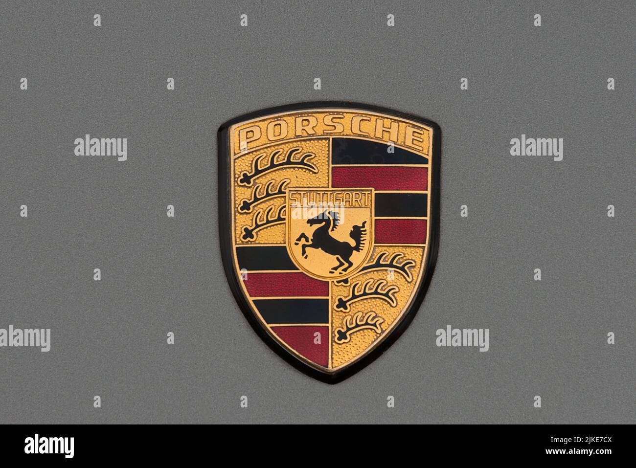 Badge Marque per auto Porsche Motor Car Foto Stock