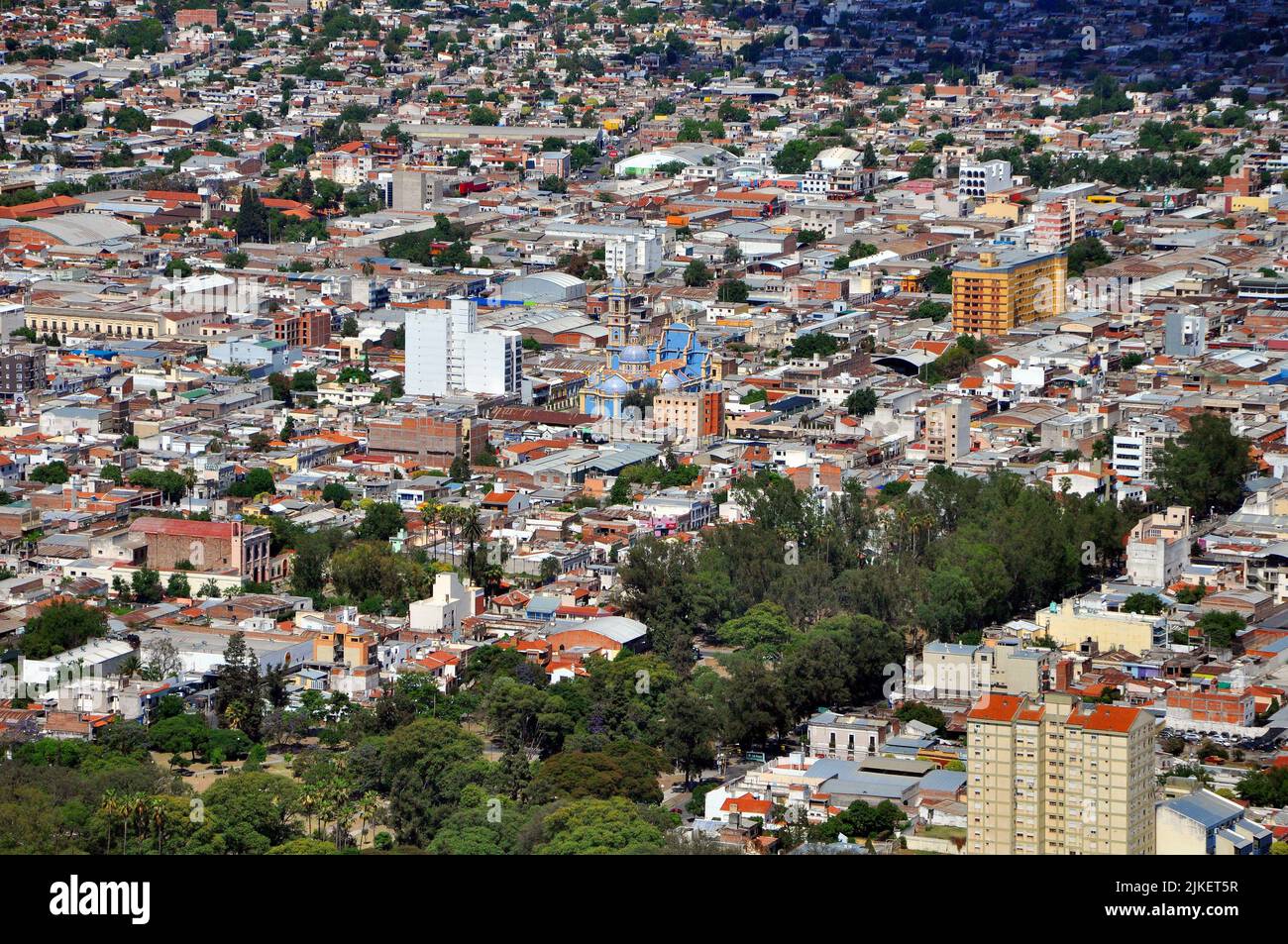 Salta, Argentina. Vista panoramica della città da Cerro San Bernardo. Foto Stock