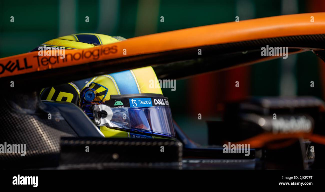 Lando Norris della McLaren al Gran Premio di Formula uno australiano Foto Stock