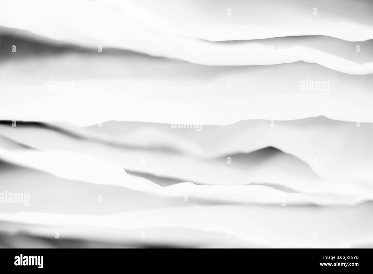 livelli di carta bianca tonalità nere effetto sfondo Foto Stock