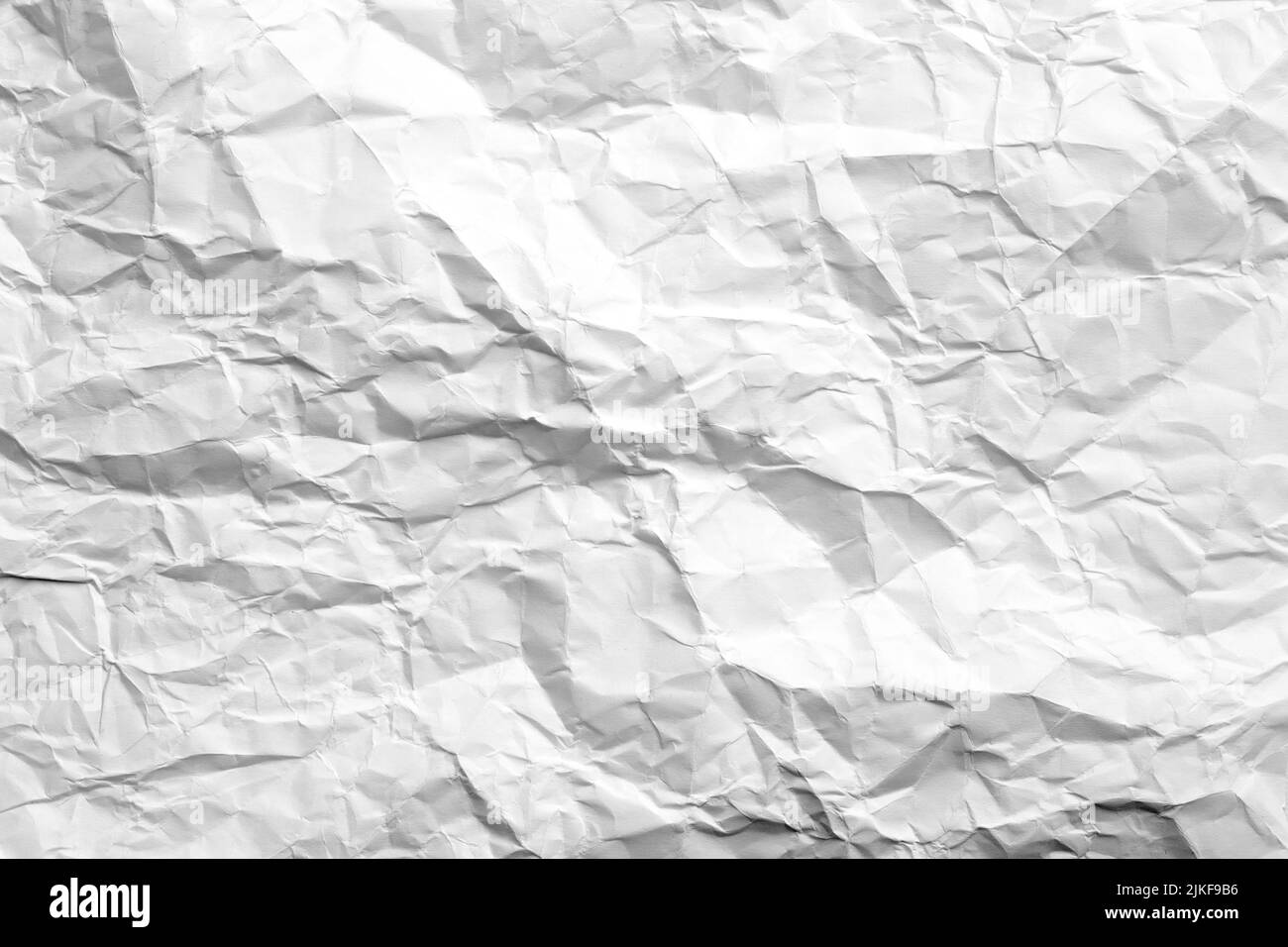 carta bianca stropicciata sfondo creativo Foto Stock