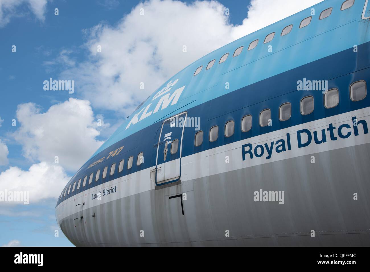 Lelystad, Paesi Bassi. Luglio 2022. La parte terminale del Boeing 747. Foto di alta qualità. Primo piano. Foto Stock