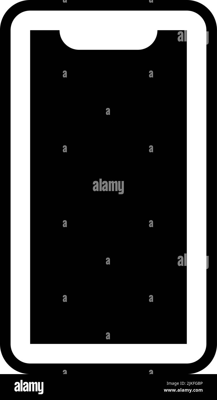 icona iphone immagine vettoriale nera. Illustrazione Vettoriale