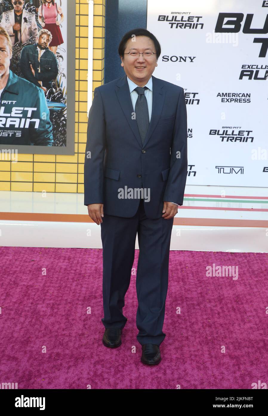 1 agosto 2022 - Los Angeles, California - Masi Oka,. Los Angeles Premiere of Columbia Pictures''Bullet Train'' tenuto al Regency Village Theatre di Los Angeles. (Credit Image: © FS/AdMedia via ZUMA Press Wire) Foto Stock