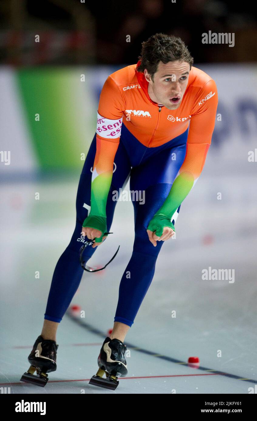 ARCHIVIO FOTO: Simon KUIPERS turns 40 on August 9, 2022, Simon KUIPERS (NED) 1000m Men's Speed Skating World Cup 2010/2011 a Berlino on 21.11.2010. ?SVEN SIMON#Prinzess-Luise-Strasse 4179 Muelheim/R uhr #tel. 0208/9413250#fax. 0208/9413260#GLSB ank, conto n.: 4030 025 100, BLZ 430 609 67# www. Foto Stock