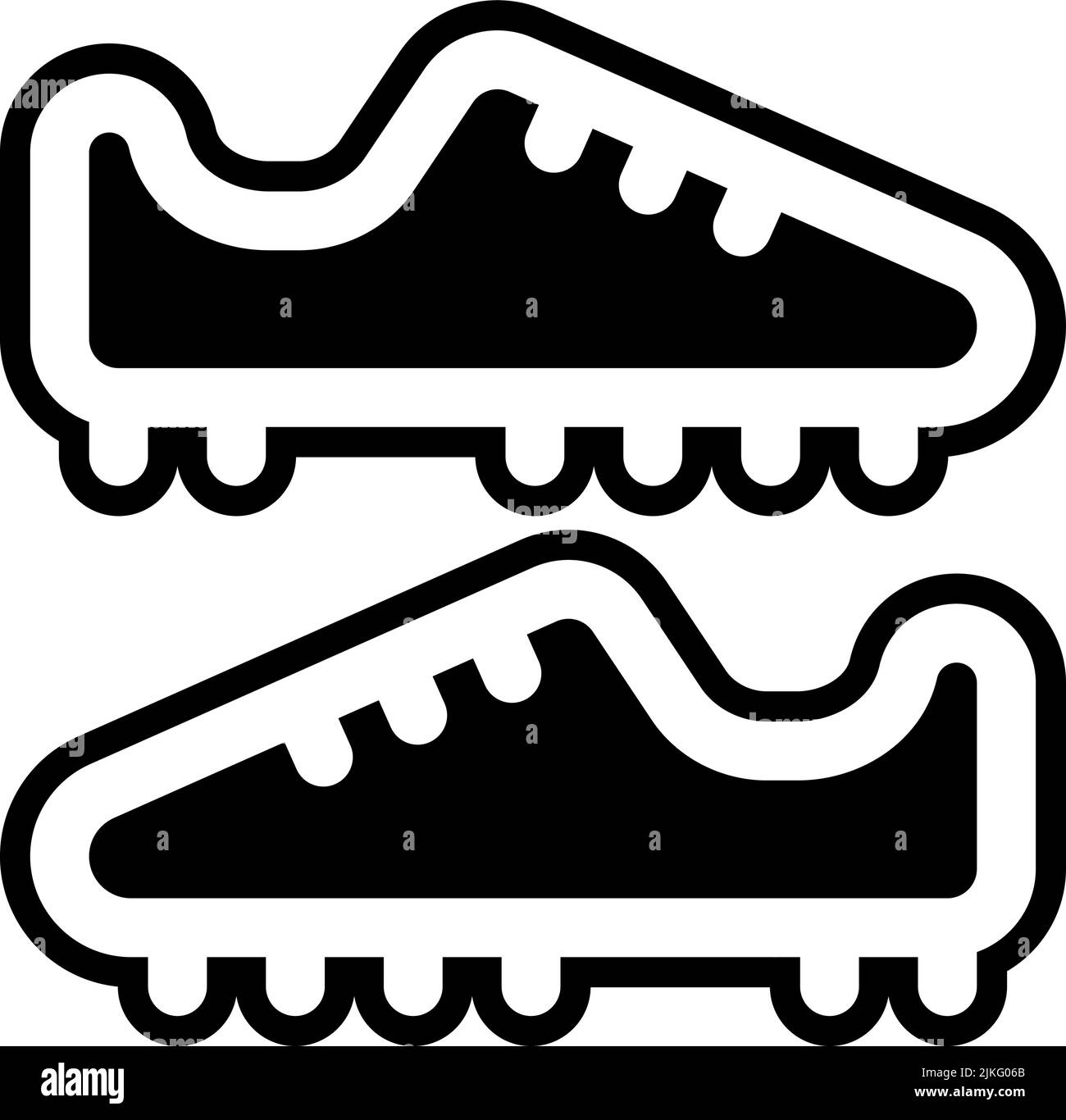 icona scarpe immagine vettoriale nera. Illustrazione Vettoriale