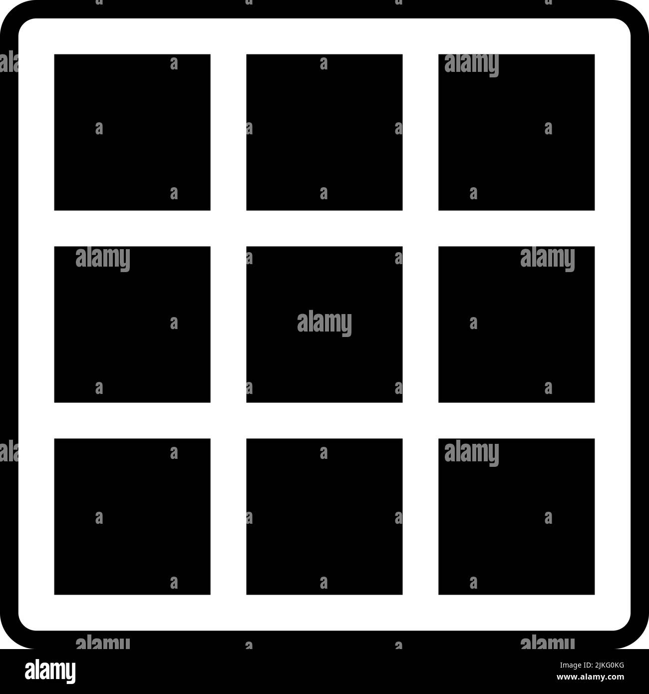 icona rubik immagine vettoriale nera. Illustrazione Vettoriale