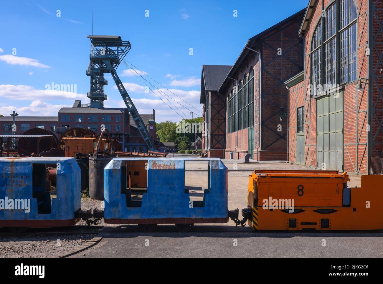22.04.2022, Germania, Renania settentrionale-Vestfalia, Dortmund - LWL Museo industriale Zollern Colliery. ZOLLERN Colliery è una miniera di carbone disutilizzata nel nord Foto Stock