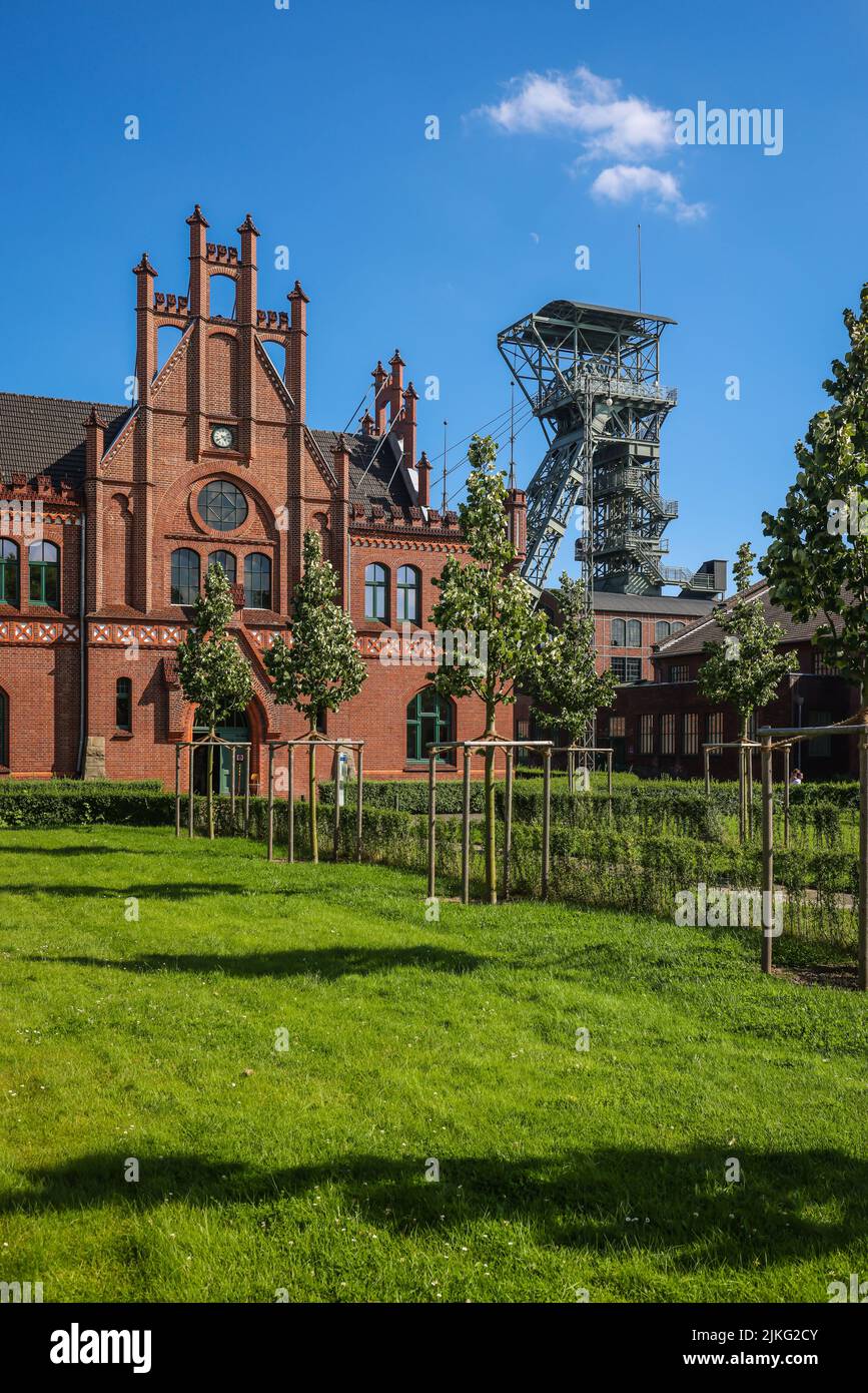 22.04.2022, Germania, Renania settentrionale-Vestfalia, Dortmund - LWL Museo industriale Zollern Colliery. ZOLLERN Colliery è una miniera di carbone disutilizzata nel nord Foto Stock