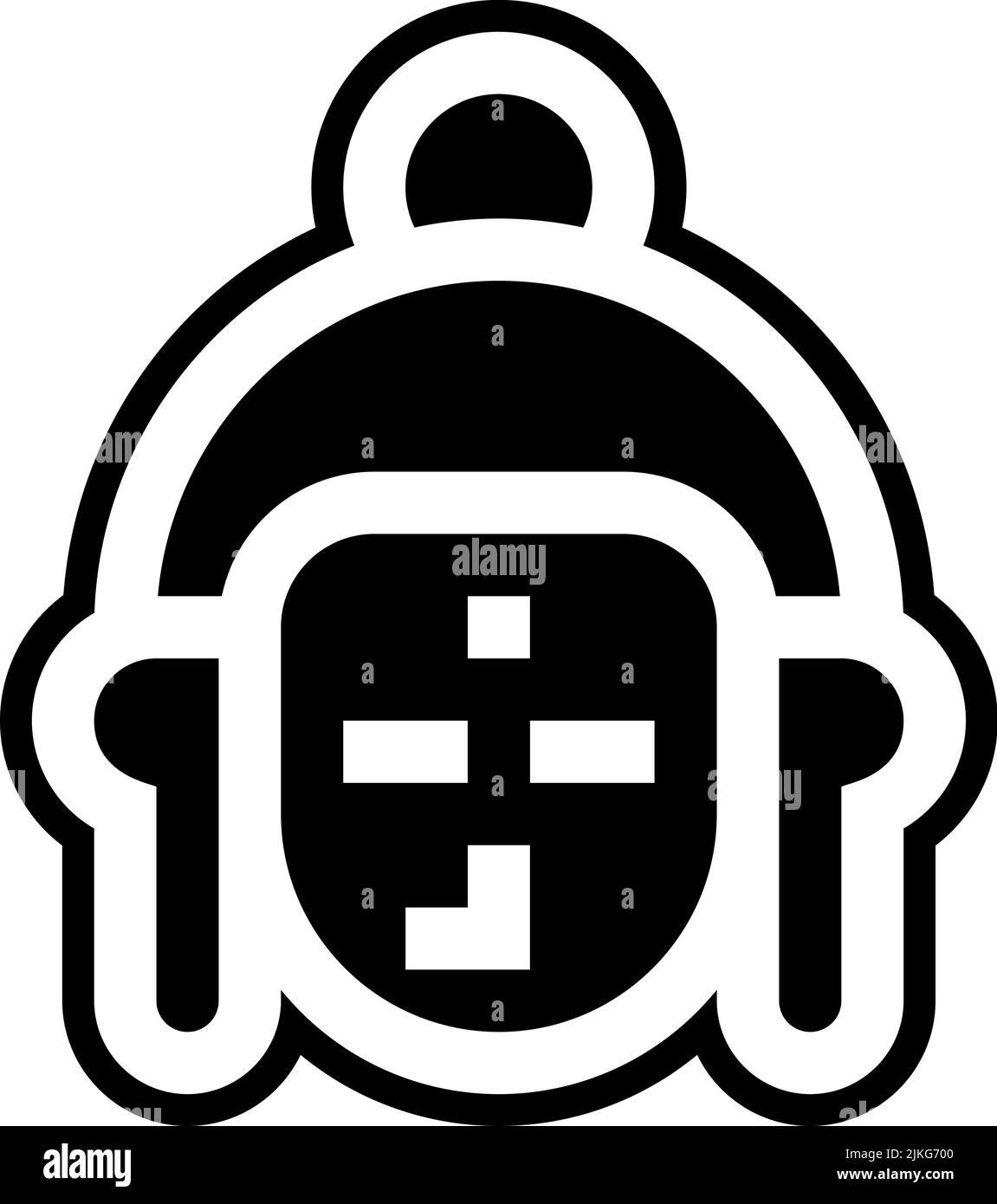 icona buddha immagine vettoriale nera. Illustrazione Vettoriale