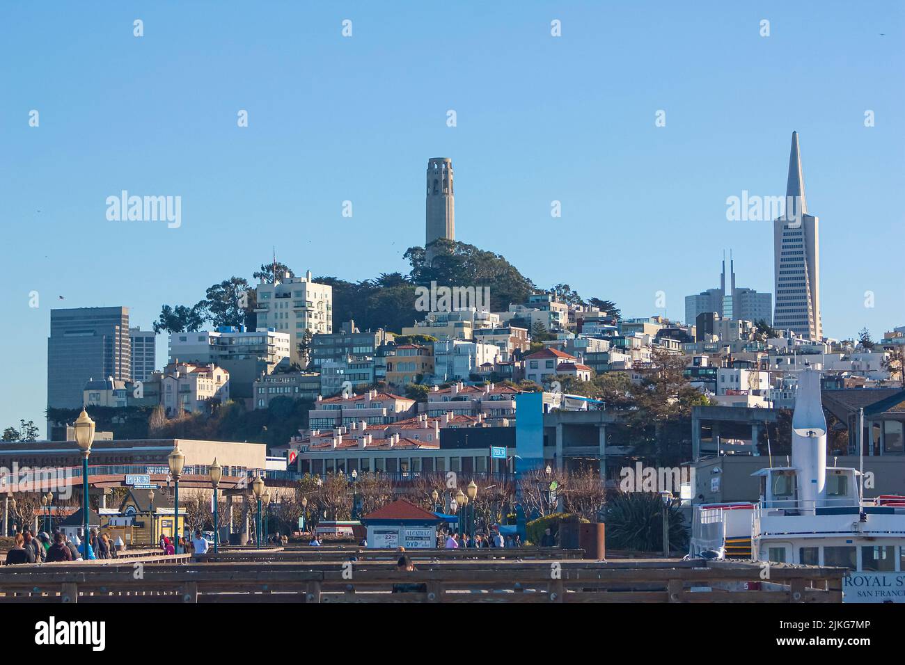 Il paesaggio urbano di San Francisco Foto Stock