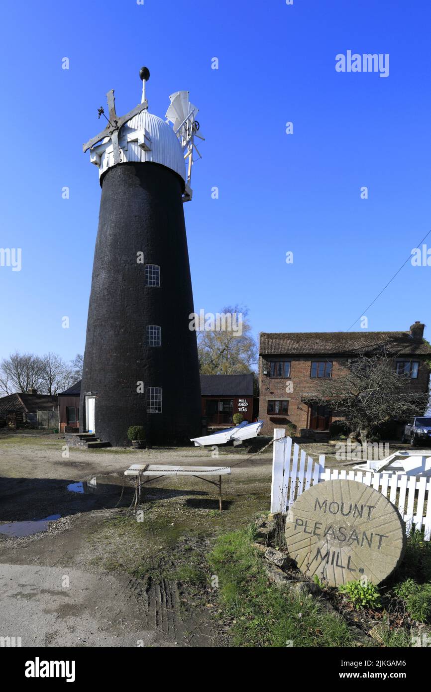Mount Pleasant Mill, Kirton a Lindsey sulla North Cliff Road, North Lincolnshire, Inghilterra, Regno Unito Foto Stock