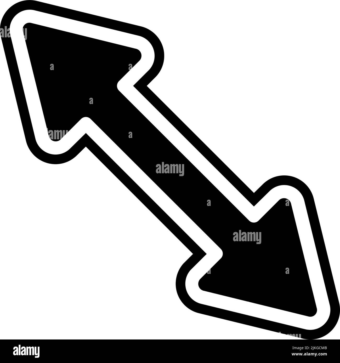 immagine vettoriale nera dell'icona opposta. Illustrazione Vettoriale