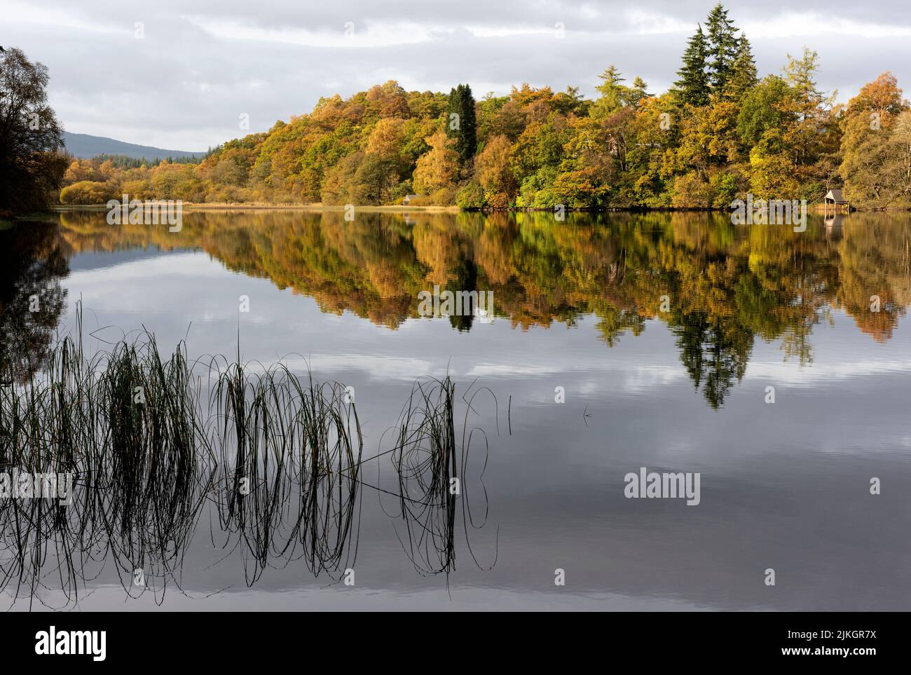 Loch Ard in autunno Foto Stock