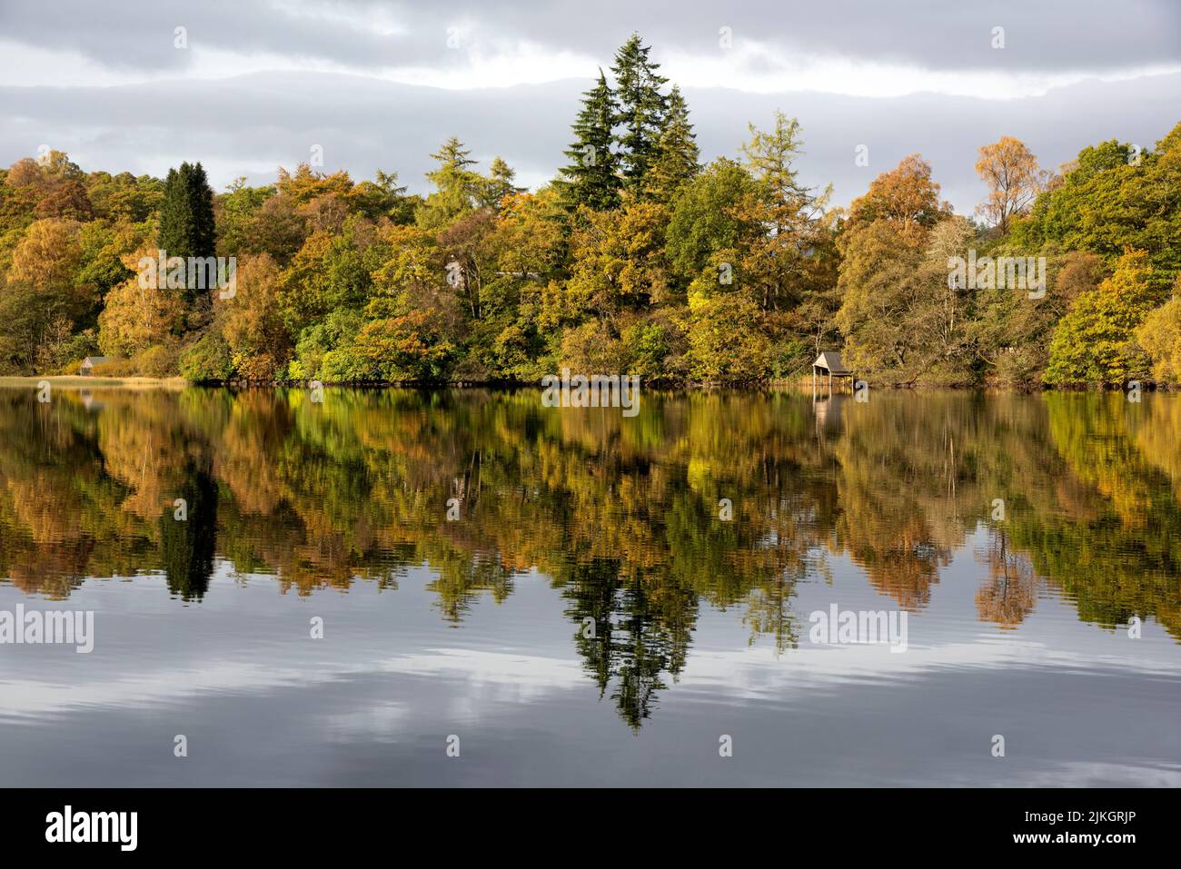 Loch Ard in autunno Foto Stock