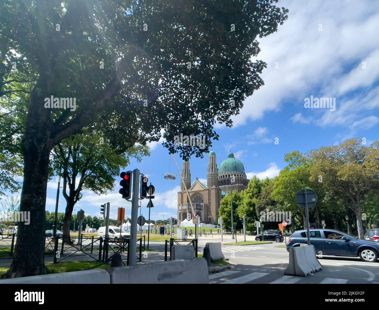 Basilica Nazionale del Sacro cuore di Bruxelles Foto Stock