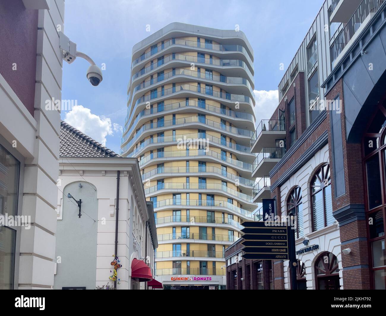 Alto edificio a Roermond Foto Stock