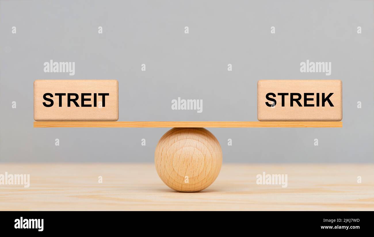 Disputa industriale e sciopero Foto Stock