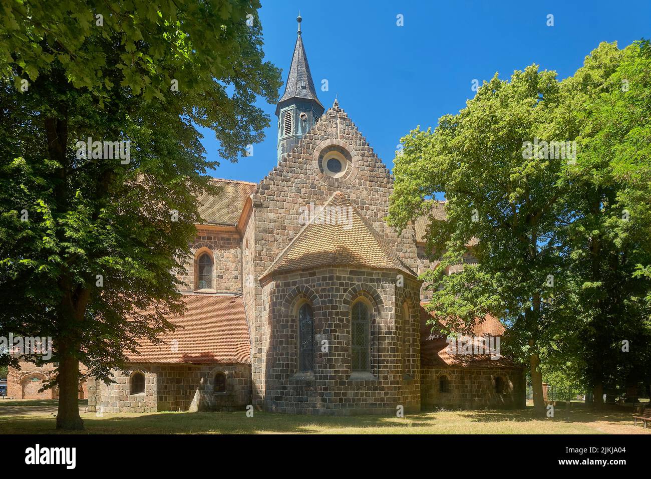 Monastero Chiesa Zinna Monastero, Jüterbog, Contea di Teltow Fläming, Brandeburgo, Germania, Europa Foto Stock