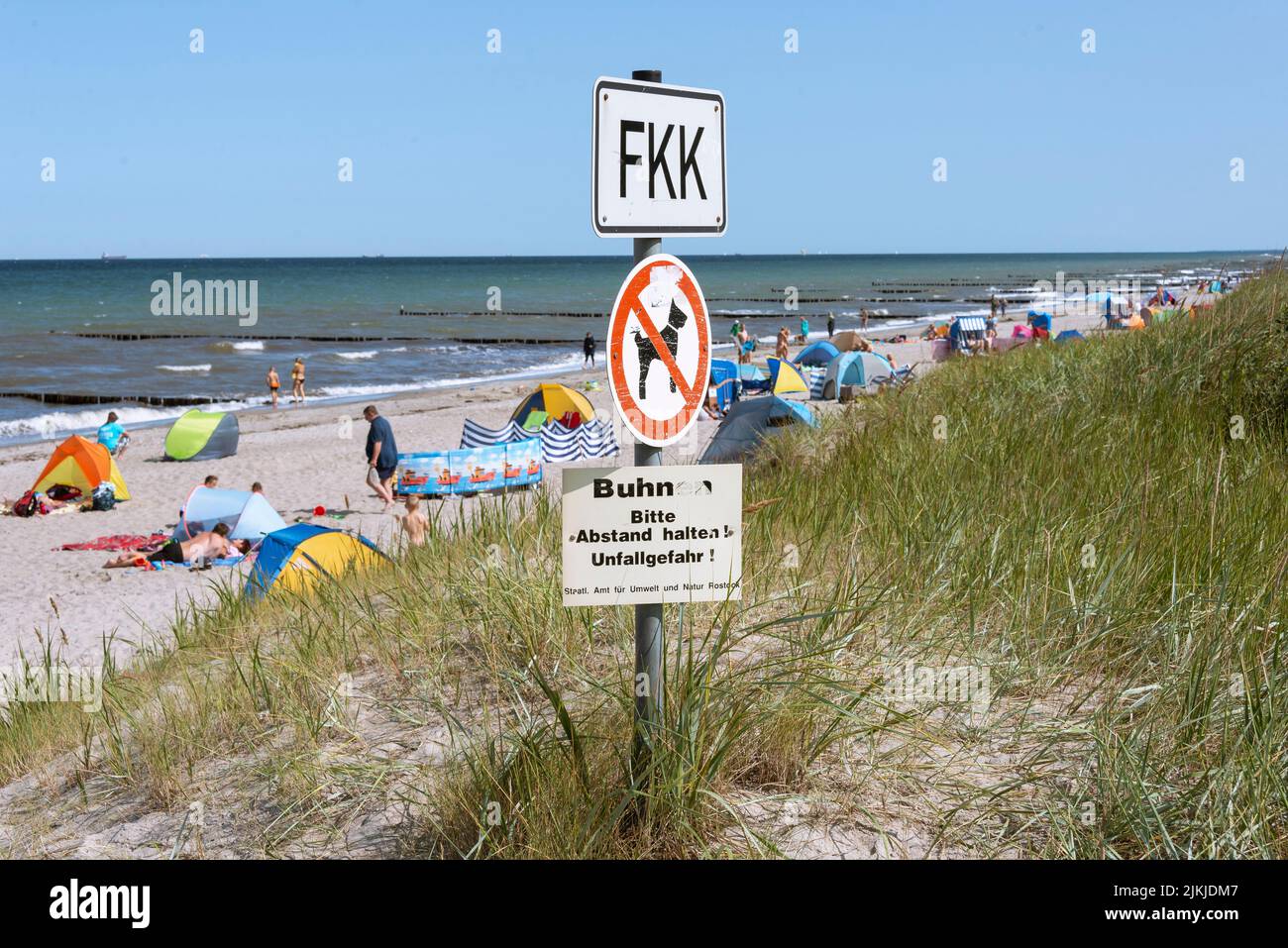 Germania, Meclemburgo-Pomerania occidentale, Mar Baltico, Bad Doberan, spiaggia di Börgerende Foto Stock