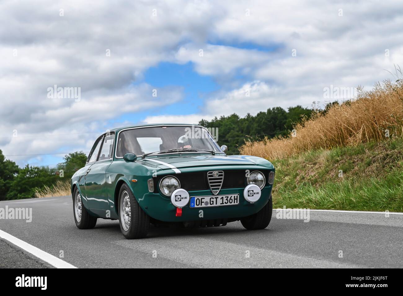 Bad König, Hesse, Germania, Alfa Romeo GT Junior, costruito nel 1970. Al festival classico auto. Foto Stock