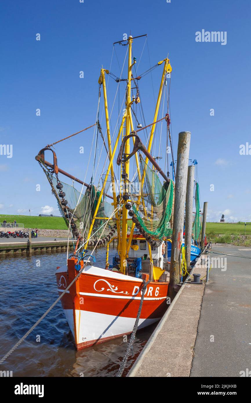 Kutterhafen, Dorumer Neufeld, Dorum, bassa Sassonia, Germania, Europa Foto Stock