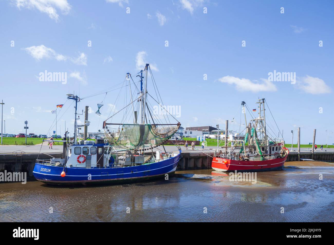 Kutterhafen, Dorumer Neufeld, Dorum, bassa Sassonia, Germania, Europa Foto Stock