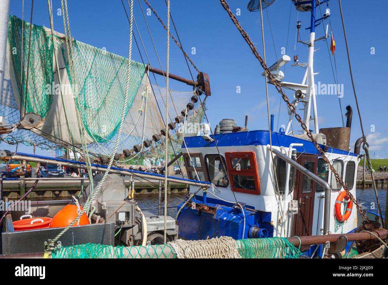 Kutterhafen, Dorumer Neufeld, Dorum, bassa Sassonia, Germania, Europa Foto Stock