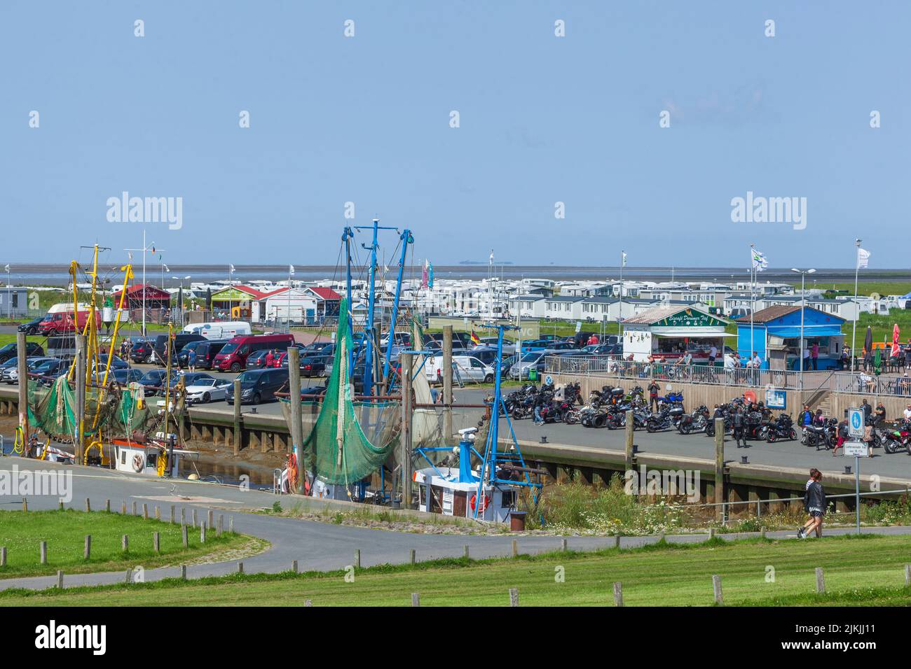 Kutterhafen, Dorumer Neufeld, Dorum, bassa Sassonia, Germania, Europa Foto Stock