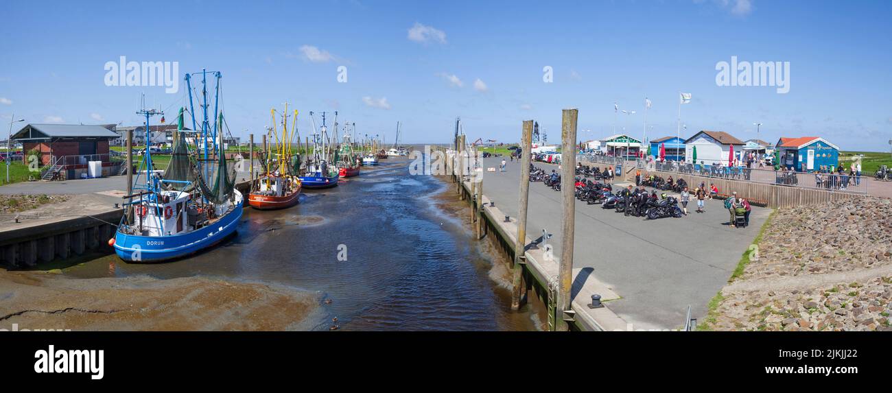 Kutterhafen, Dorumer Neufeld, Dorum, bassa Sassonia, Germania, Europa Foto Stock