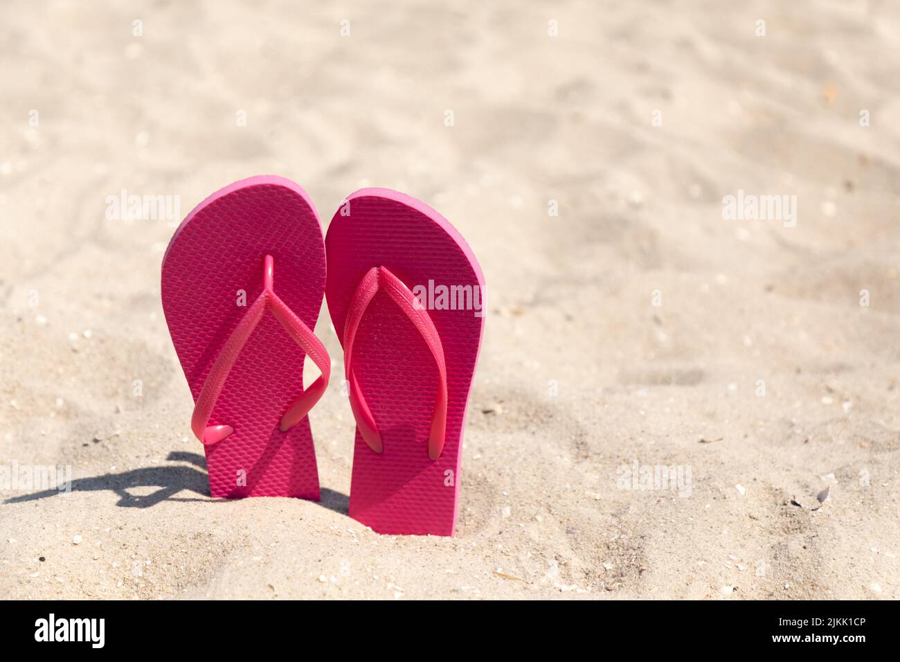 infradito in spiaggia Foto Stock