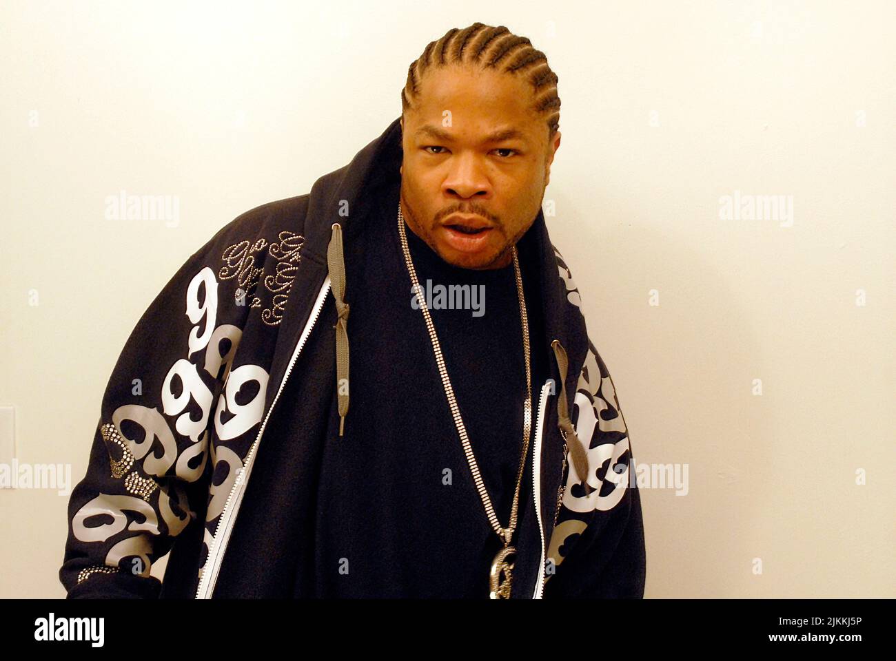 Un primo piano del rapper Xzibit, alias Alvin Nathanial Joiner, al programma televisivo musicale CD USA Foto Stock