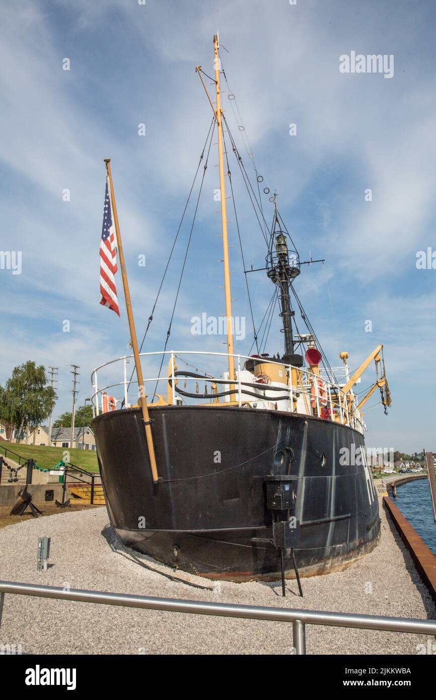 La Lightship Huron US Coast Guard LV103 Port Huron Michigan Foto Stock