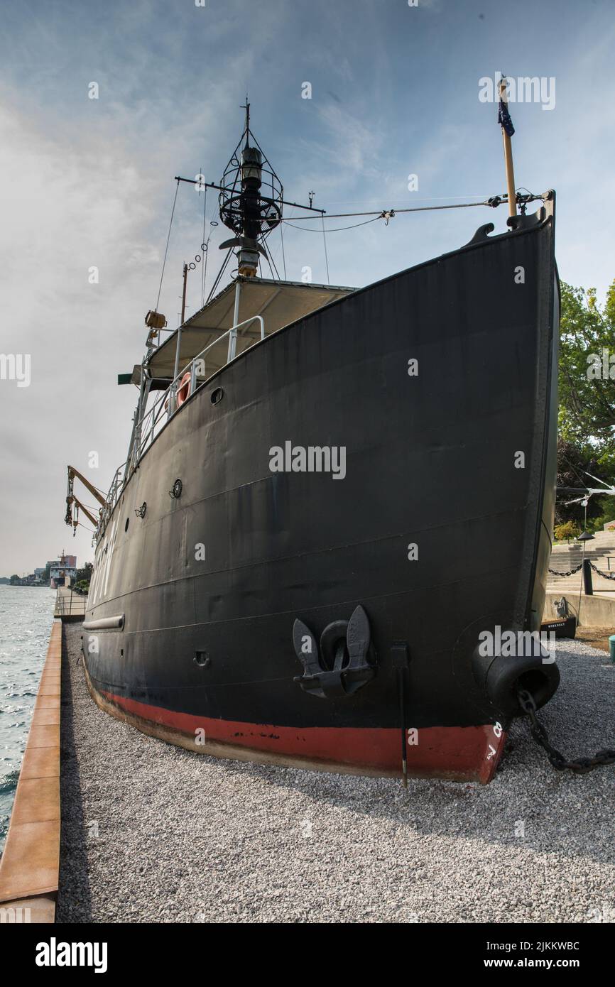 La Lightship Huron US Coast Guard LV103 Port Huron Michigan Foto Stock